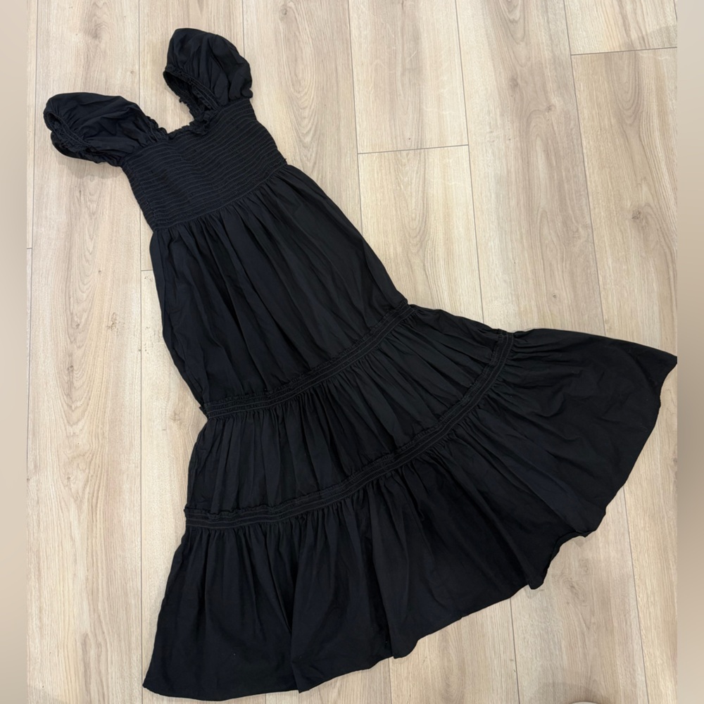 Elegant Black stretch Summer dress